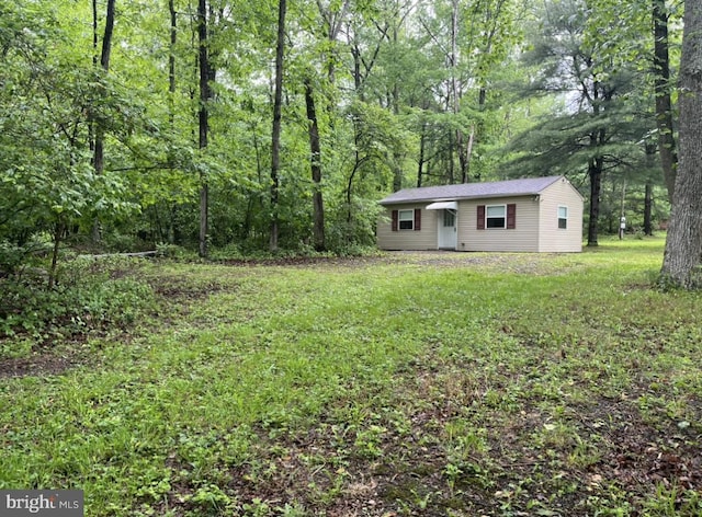 1374 Mccabe Rd, Landisburg, PA 17040 - view of grassy yard with a wooded view