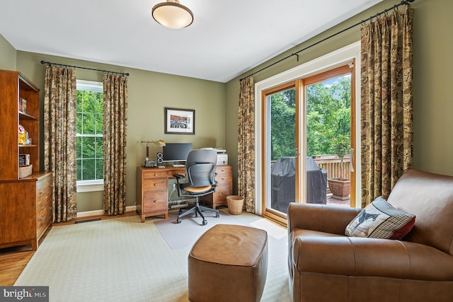 9020 Old Dominion Dr, Mclean, VA 22102 - office space with wood finished floors and baseboards