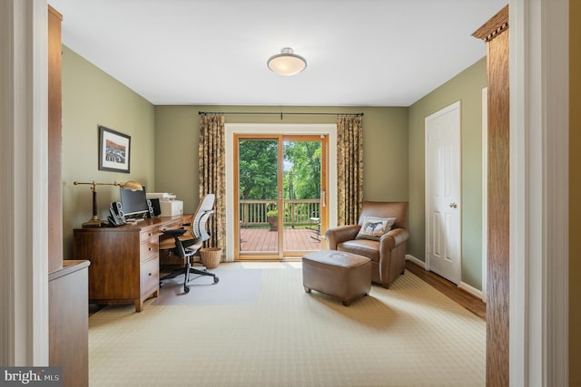 9020 Old Dominion Dr, Mclean, VA 22102 - office featuring baseboards and wood finished floors