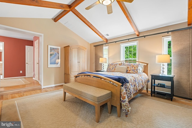 9020 Old Dominion Dr, Mclean, VA 22102 - bedroom with light wood finished floors, baseboards, and a ceiling fan
