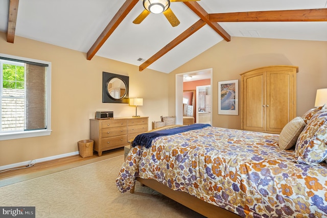 9020 Old Dominion Dr, Mclean, VA 22102 - bedroom featuring wood finished floors, baseboards, and a ceiling fan