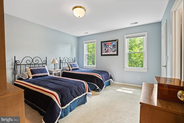 9020 Old Dominion Dr, Mclean, VA 22102 - carpeted bedroom with multiple windows and baseboards