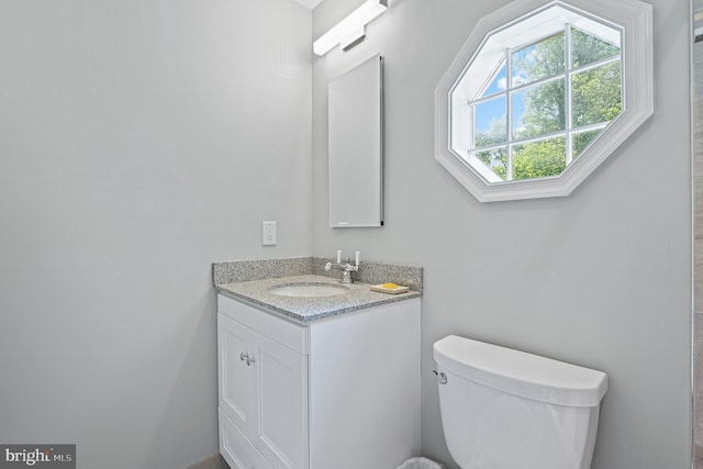 9020 Old Dominion Dr, Mclean, VA 22102 - half bathroom with vanity and toilet