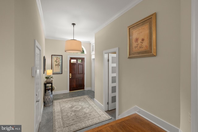 6358 Brampton Ct, Alexandria, VA 22304 - foyer with crown molding and baseboards