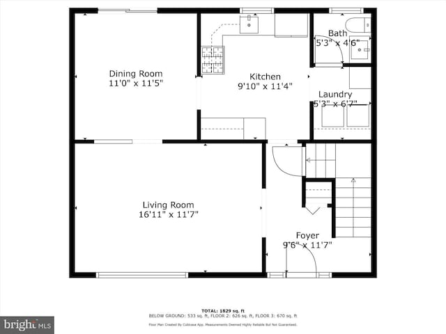 6009 Shady Spring Ave, Rosedale, MD 21237 - home floor plan