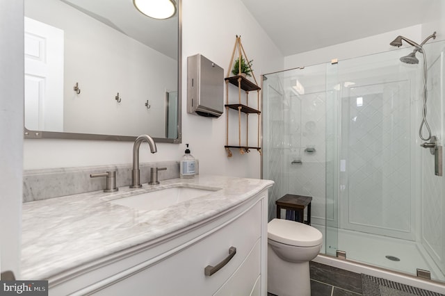 125 S Main St, Mahanoy City, PA 17948 - full bathroom with vanity, toilet, and a stall shower