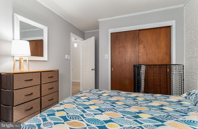 125 S Main St, Mahanoy City, PA 17948 - bedroom with a closet and ornamental molding