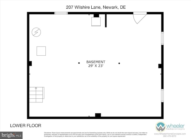 207 Wilshire Ln, Newark, DE 19711 - floor plan / room layout