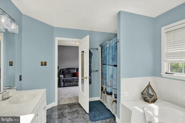 29 Colorado Ave, Sinking Spring, PA 19608 - full bath featuring vanity, a bath, and baseboards