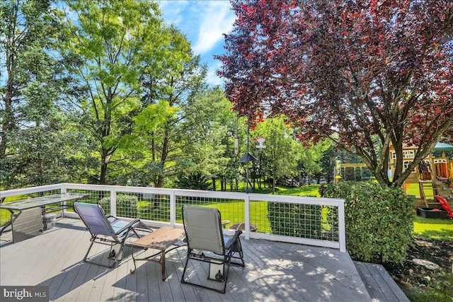 29 Colorado Ave, Sinking Spring, PA 19608 - deck featuring a playground