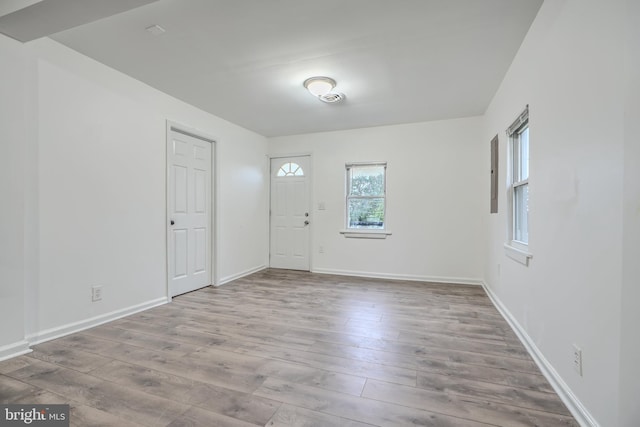 227 Elizabeth Ave, Baltimore, MD 21225 - entrance foyer featuring hardwood / wood-style floors and baseboards