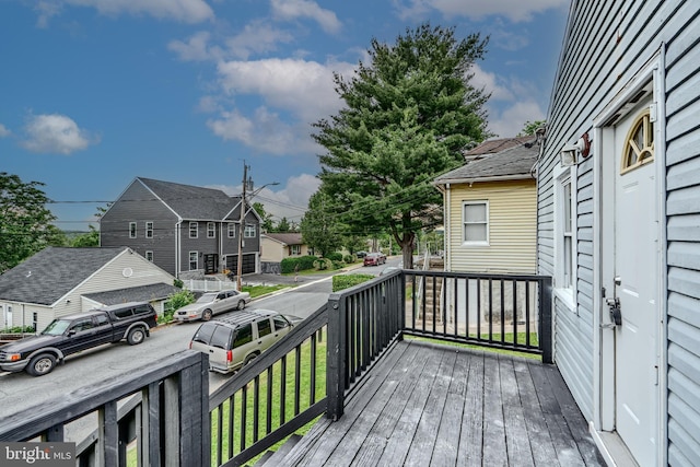 227 Elizabeth Ave, Baltimore, MD 21225 - deck with a residential view