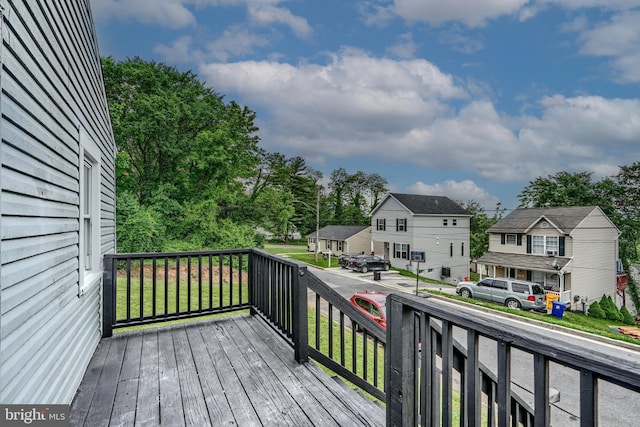 227 Elizabeth Ave, Baltimore, MD 21225 - deck with a residential view