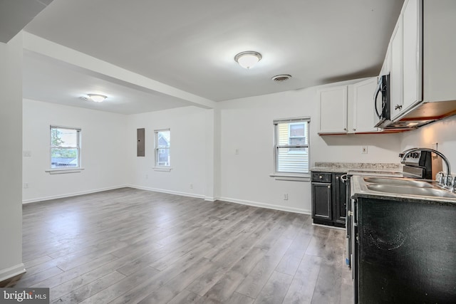 227 Elizabeth Ave, Baltimore, MD 21225 - kitchen featuring healthy amount of natural light, light wood-style flooring, and baseboards