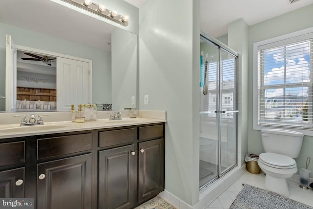 13304 Windy Meadow Ln, Silver Spring, MD 20906 - full bath featuring plenty of natural light, a stall shower, and toilet