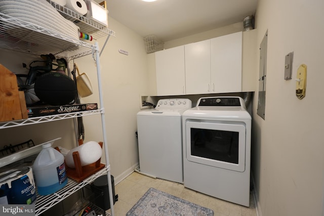 508 Limerick Cir Unit 402, Lutherville Timonium, MD 21093 - laundry room with separate washer and dryer, cabinet space, and baseboards