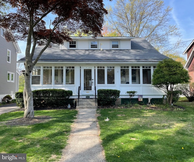 1924 Juniata, Norristown, PA 19403 - view of front of house with a front yard, a shingled roof, and entry steps