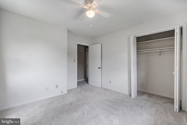 23359 Patuxent View Rd, Lexington Park, MD 20653 - unfurnished bedroom featuring carpet, a closet, baseboards, and ceiling fan