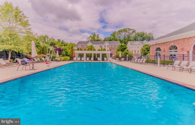 109 Riverwalk Blvd, Burlington, NJ 08016 - community pool featuring a patio and a pergola