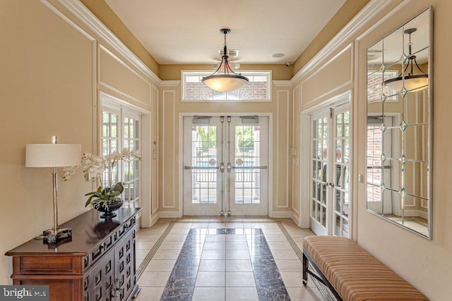 109 Riverwalk Blvd, Burlington, NJ 08016 - doorway to outside with french doors and inlaid floor details