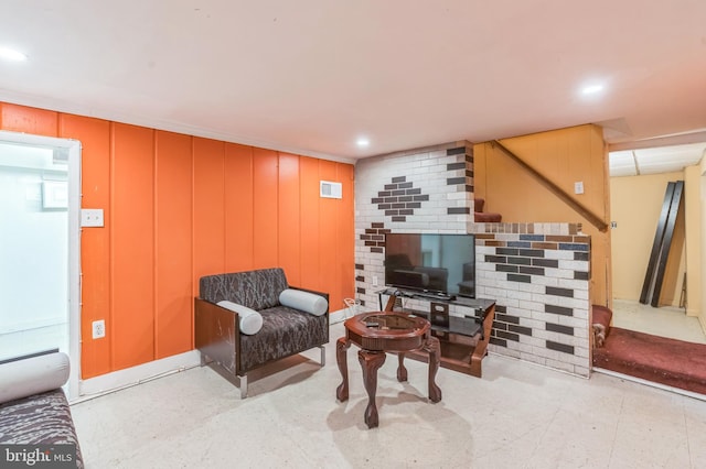 224 University Blvd E, Silver Spring, MD 20901 - living room with stairway and recessed lighting