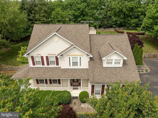 680 Mara Rose Ln, Harpers Ferry, WV 25425 - view of front of property featuring roof with shingles and a porch