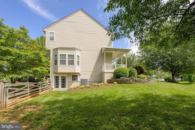 680 Mara Rose Ln, Harpers Ferry, WV 25425 - back of house with french doors