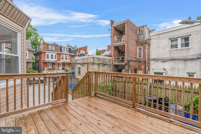 10 W Pomona St, Philadelphia, PA 19144 - wooden terrace featuring a residential view