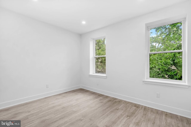 10 W Pomona St, Philadelphia, PA 19144 - unfurnished room with light wood finished floors, baseboards, and recessed lighting