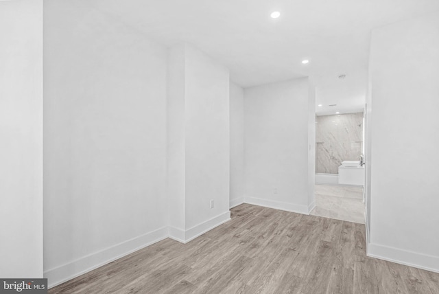 10 W Pomona St, Philadelphia, PA 19144 - empty room with recessed lighting, wood finished floors, and baseboards