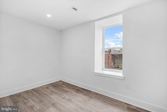 10 W Pomona St, Philadelphia, PA 19144 - spare room featuring baseboards, wood finished floors, and recessed lighting
