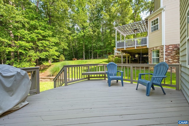 1902 English Oaks Cir N, Charlottesville, VA 22911 - wooden terrace with a lawn