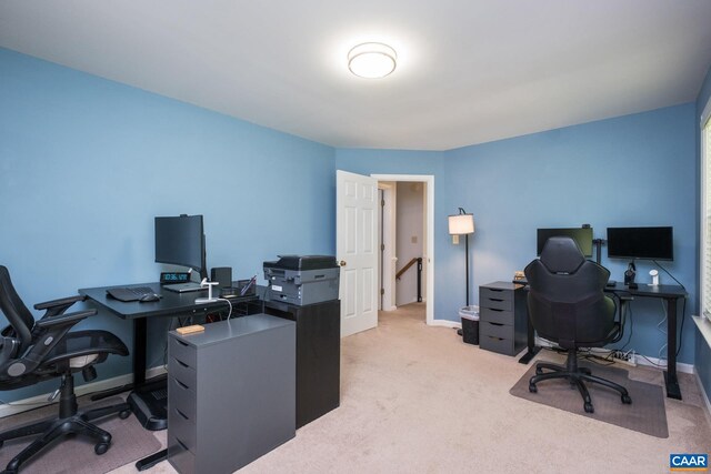 1902 English Oaks Cir N, Charlottesville, VA 22911 - office area featuring light carpet and baseboards