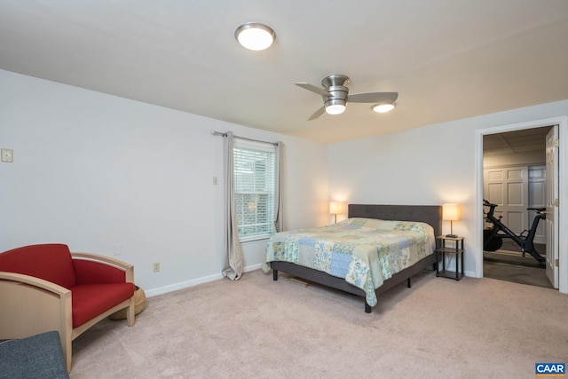 1902 English Oaks Cir N, Charlottesville, VA 22911 - bedroom featuring carpet floors, baseboards, and a ceiling fan