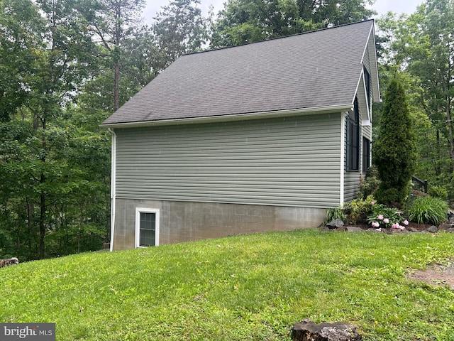 240 Dogwood Dr, Romney, WV 26757 - view of side of property featuring a yard and roof with shingles