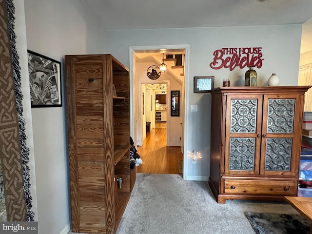 460 Baltimore St, Gettysburg, PA 17325 - hall featuring carpet and baseboards