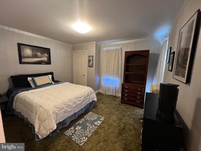460 Baltimore St, Gettysburg, PA 17325 - bedroom with dark carpet and crown molding