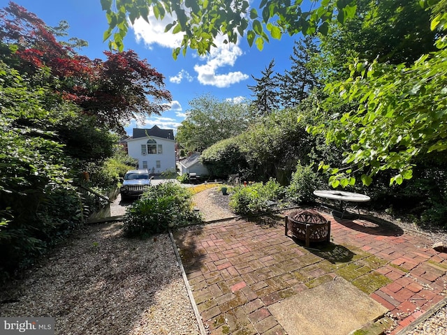 460 Baltimore St, Gettysburg, PA 17325 - view of patio with an outdoor fire pit