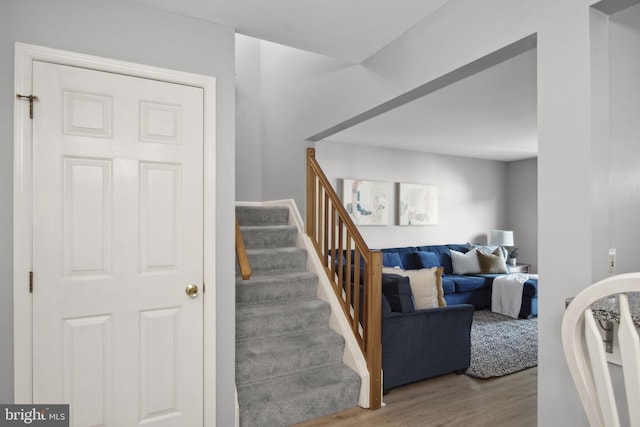 204 Fawn Rdg N, Harrisburg, PA 17110 - stairway with wood finished floors