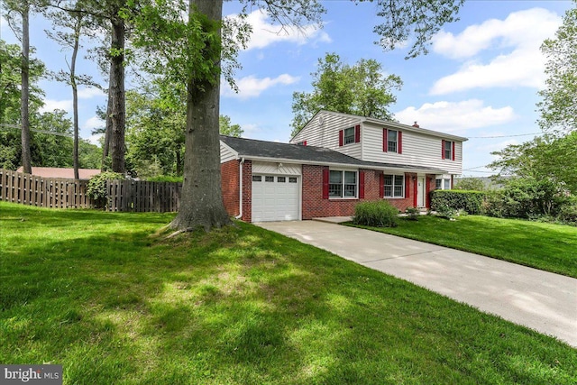 242 Pennwood St, Newark, DE 19713 - traditional-style home with a garage, concrete driveway, and brick siding