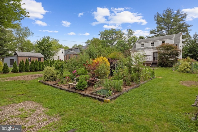 3962 Bensalem Blvd, Bensalem, PA 19020 - view of green lawn featuring a vegetable garden
