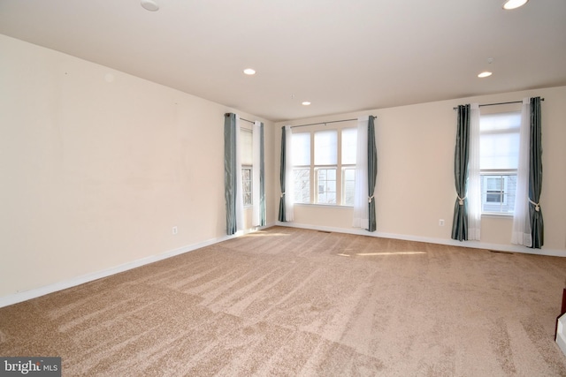 11665 Leesborough Cir, Silver Spring, MD 20902 - carpeted empty room featuring recessed lighting and baseboards
