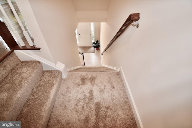 11665 Leesborough Cir, Silver Spring, MD 20902 - stairway with carpet floors and baseboards