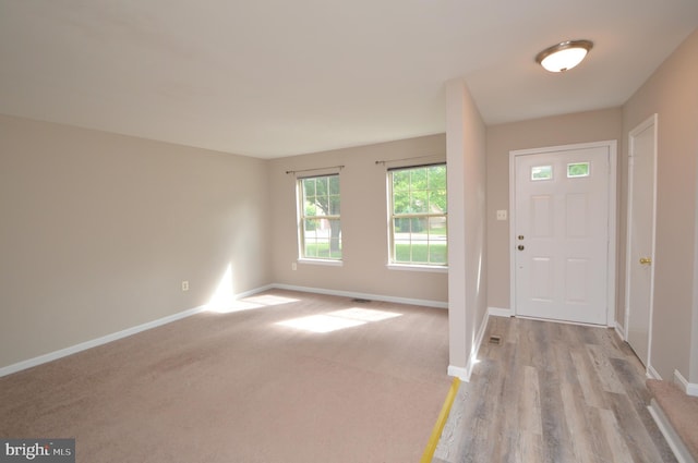 3924 Collis Oak Ct, Fairfax, VA 22033 - foyer featuring baseboards and light wood-style floors