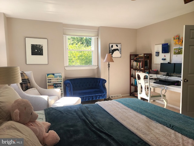 302 Old Lancaster Rd, Devon, PA 19333 - carpeted bedroom featuring baseboards and an office area