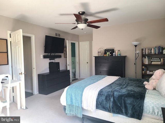 302 Old Lancaster Rd, Devon, PA 19333 - bedroom with carpet floors and ceiling fan