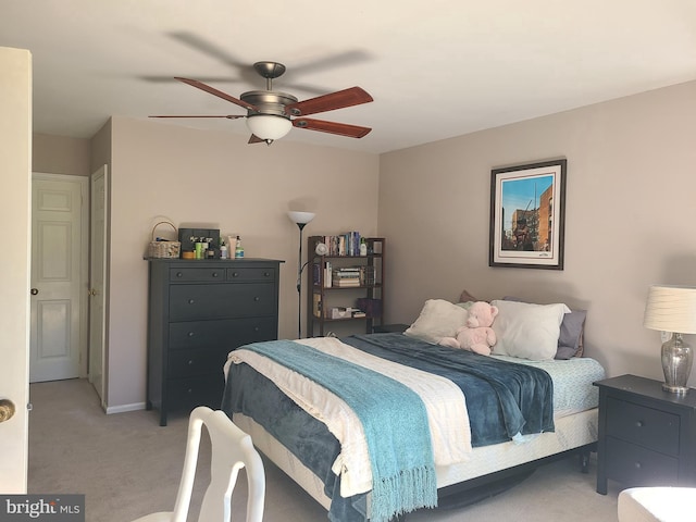 302 Old Lancaster Rd, Devon, PA 19333 - bedroom featuring light colored carpet and ceiling fan