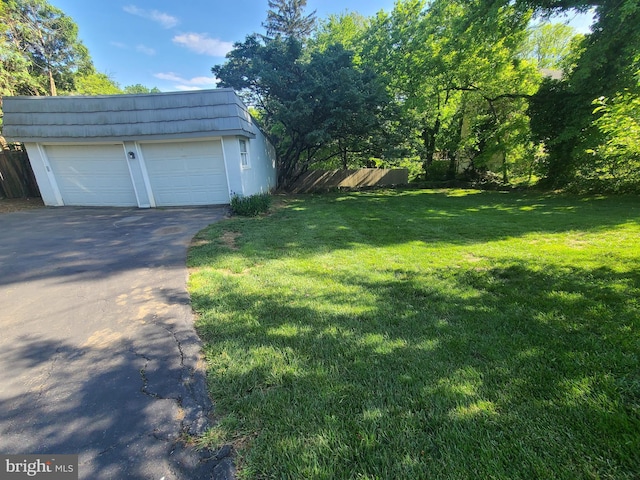 302 Old Lancaster Rd, Devon, PA 19333 - view of yard with an outdoor structure and a garage