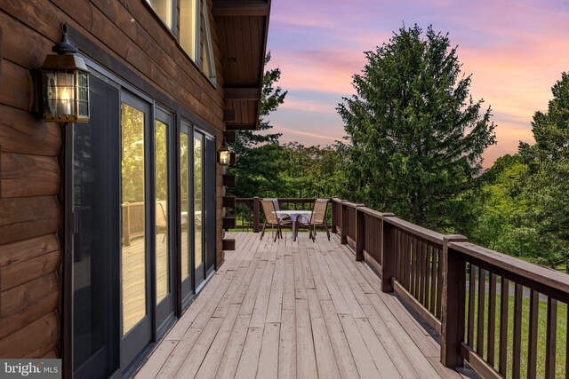 236 4th St, Herndon, PA 17830 - view of deck at dusk