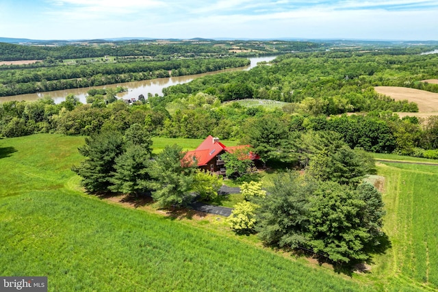236 4th St, Herndon, PA 17830 - drone / aerial view of a nearby body of water and a heavily wooded area
